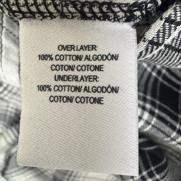 Derek Lam 10‎ Crosby Black White Plaid Shirt Flannel Dress Tie Waist Sz 2 NWT - Picture 7 of 9